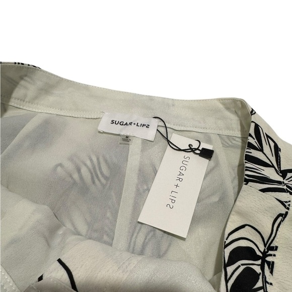 NWT Another Day In Paradise Tropical Print Trouser Pants in Medium Sz - Picture 6 of 11